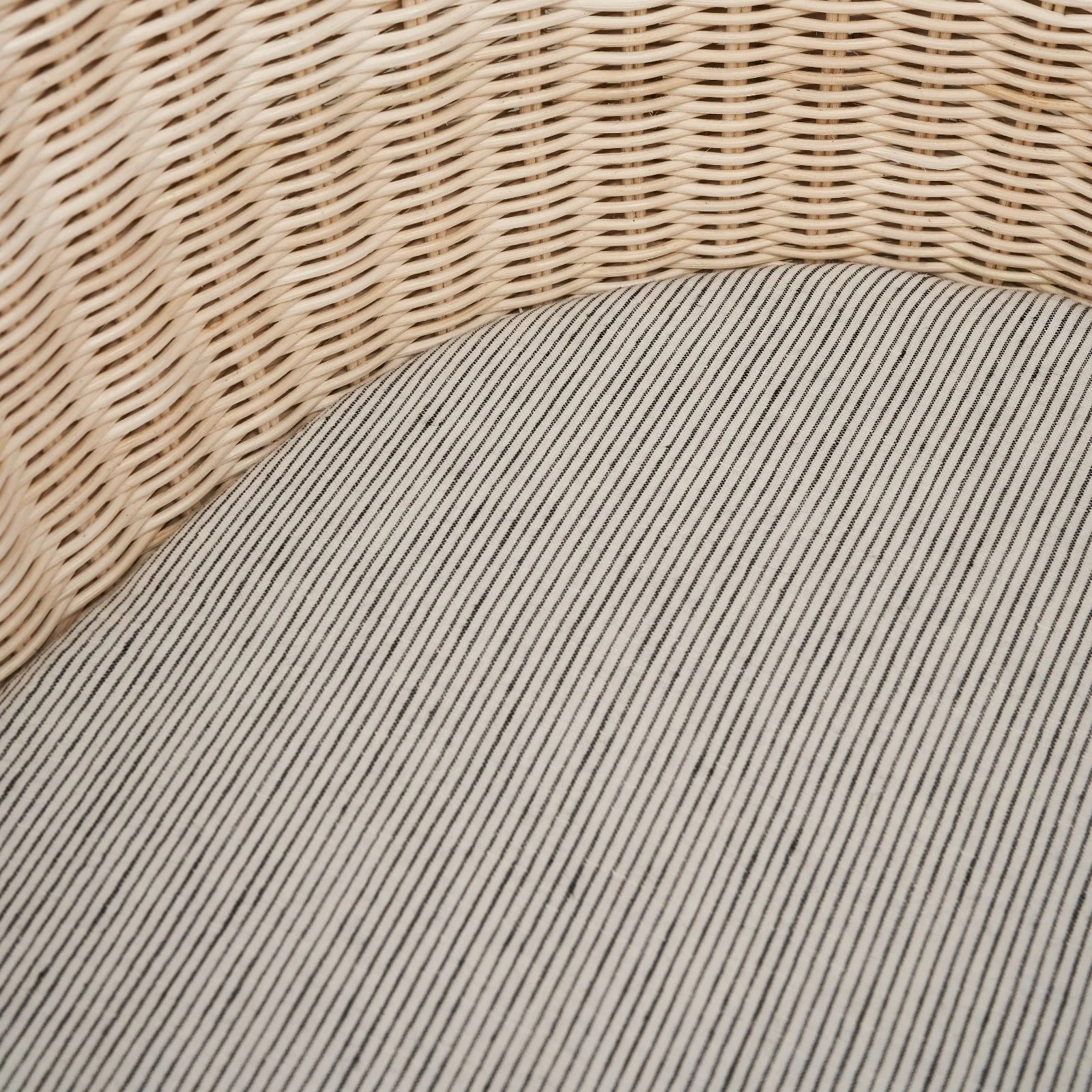 French Flax Linen Bassinet Sheet in Pinstripe - Image 5