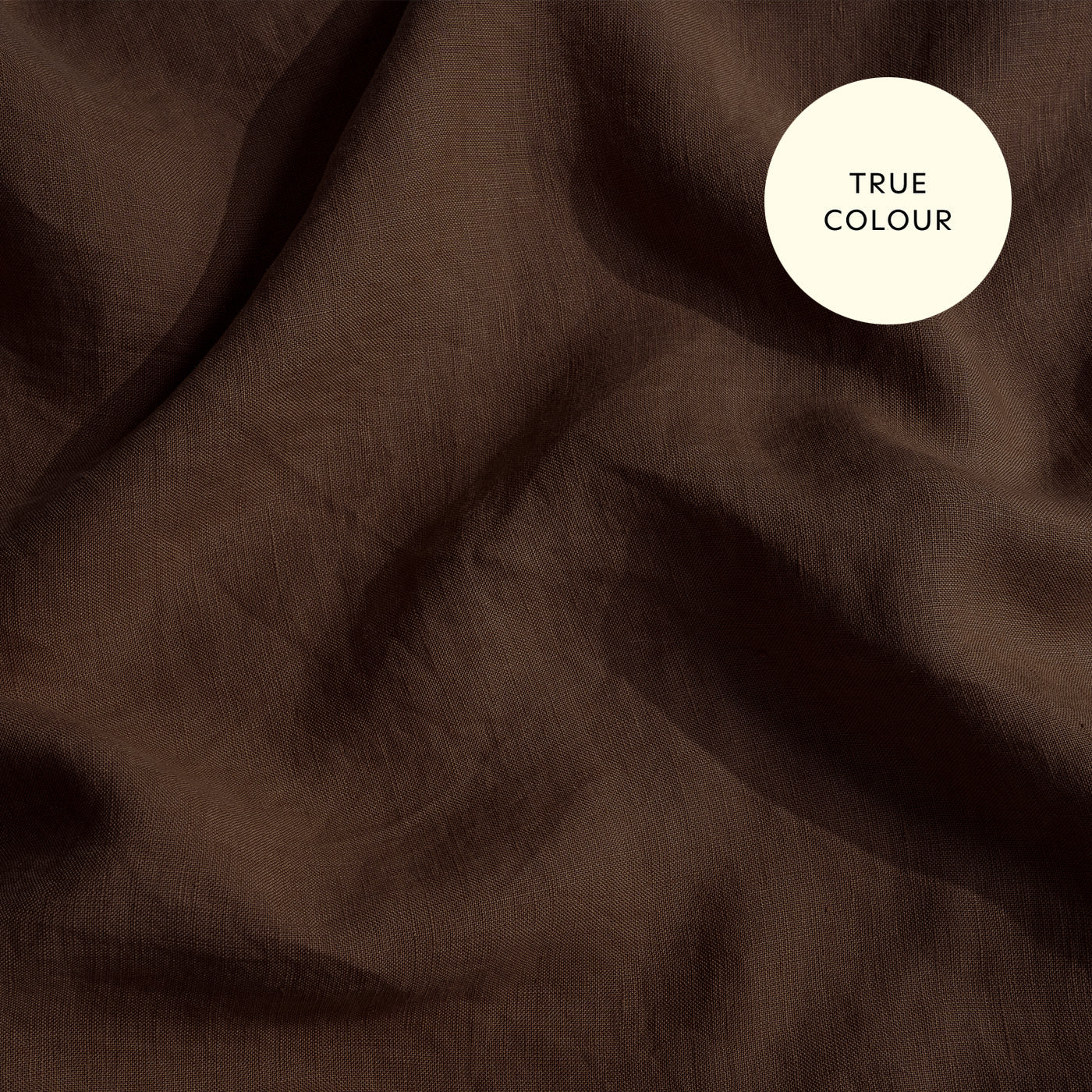French Flax Linen Fitted Sheet in Chocolate - Image 9