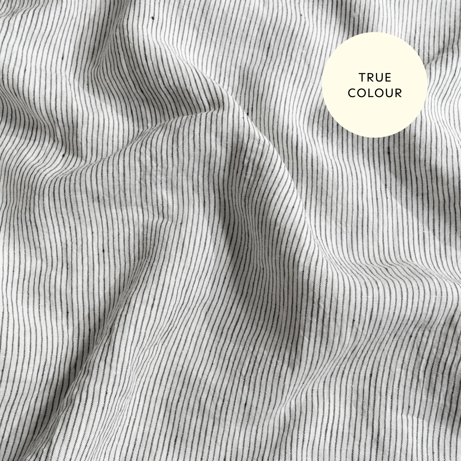 French Flax Linen Double Sided Quilt Cover Set in Sage/Pinstripe - Image 11