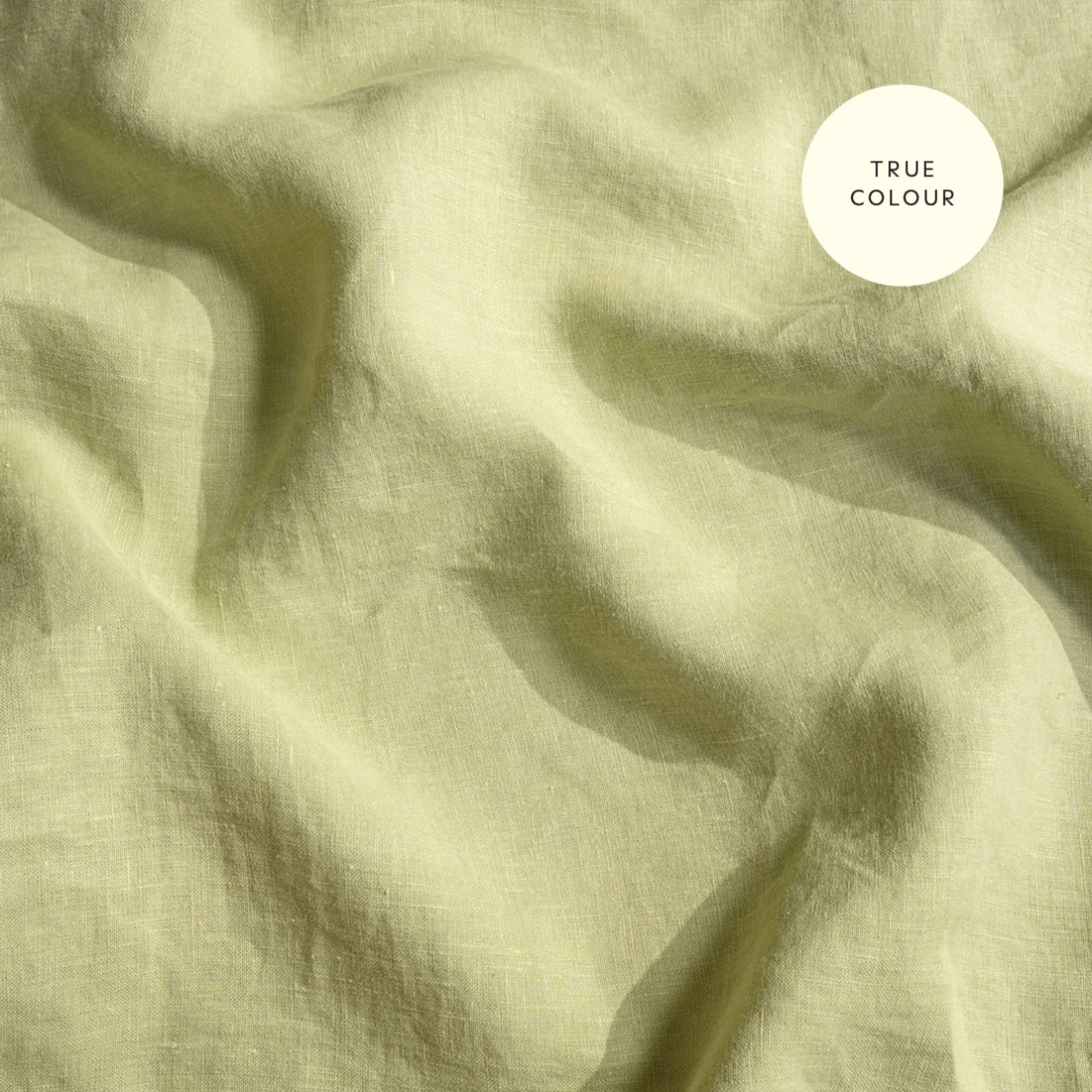 French Flax Linen Fitted Sheet in Matcha - Image 14