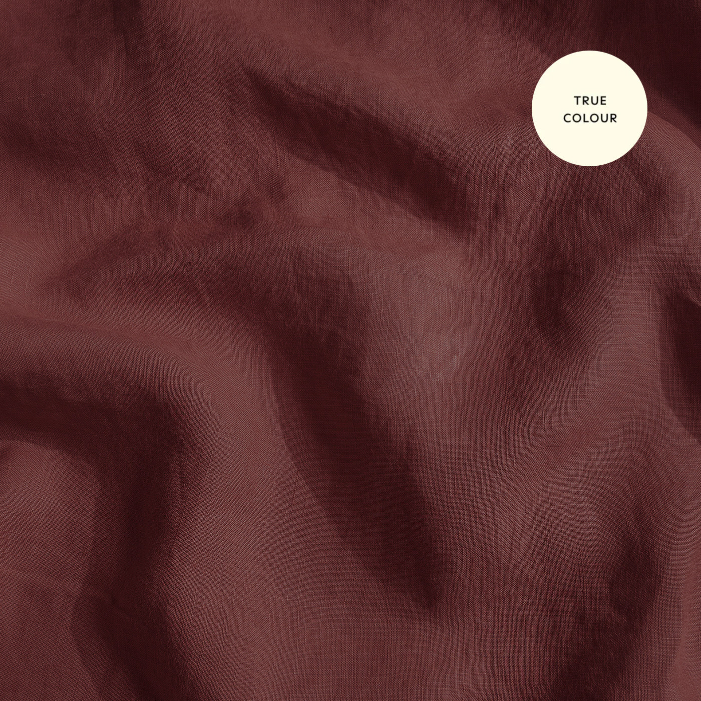 French Flax Linen Flat Sheet in Cherrywood - Image 10