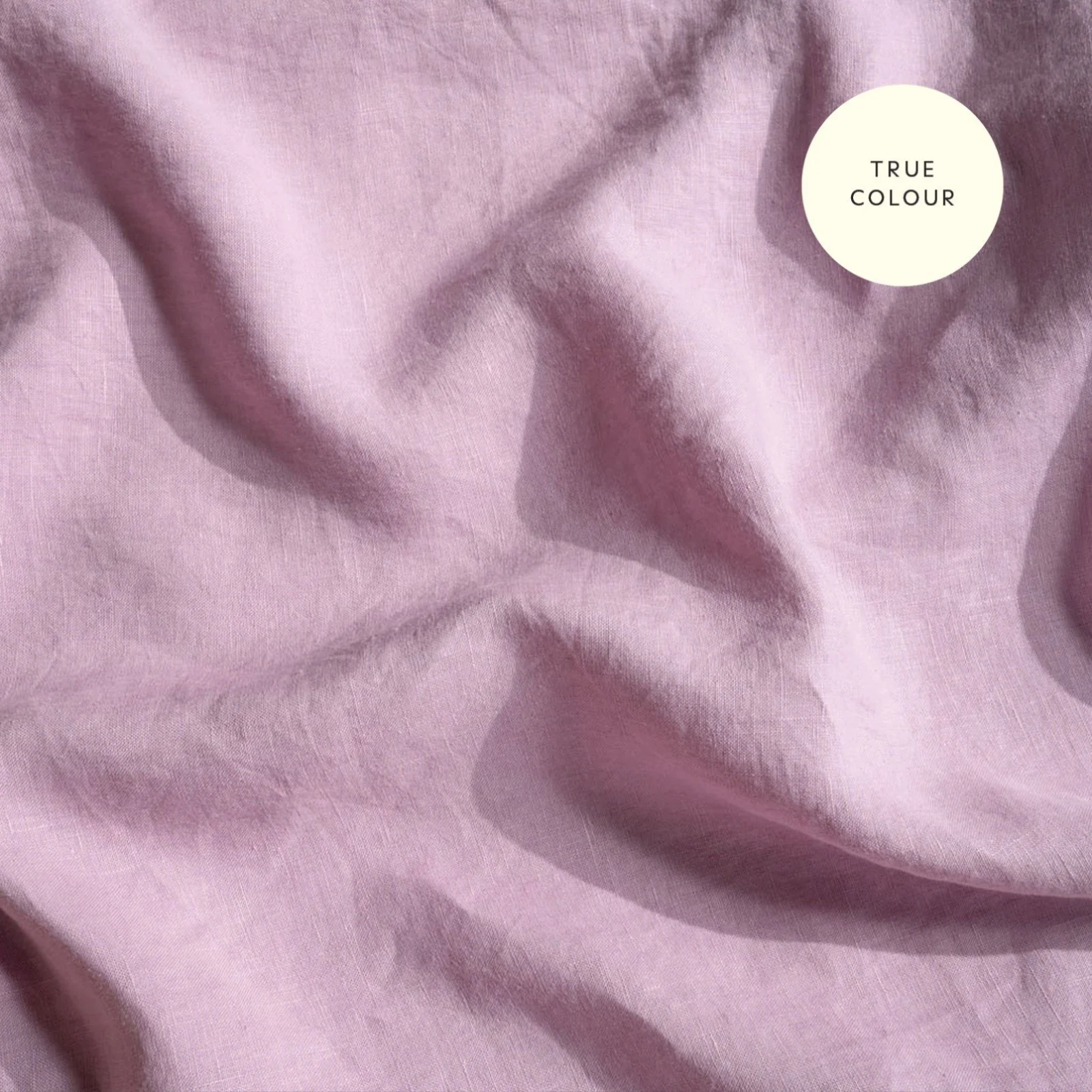 French Flax Linen Flat Sheet in Lilac - Image 8