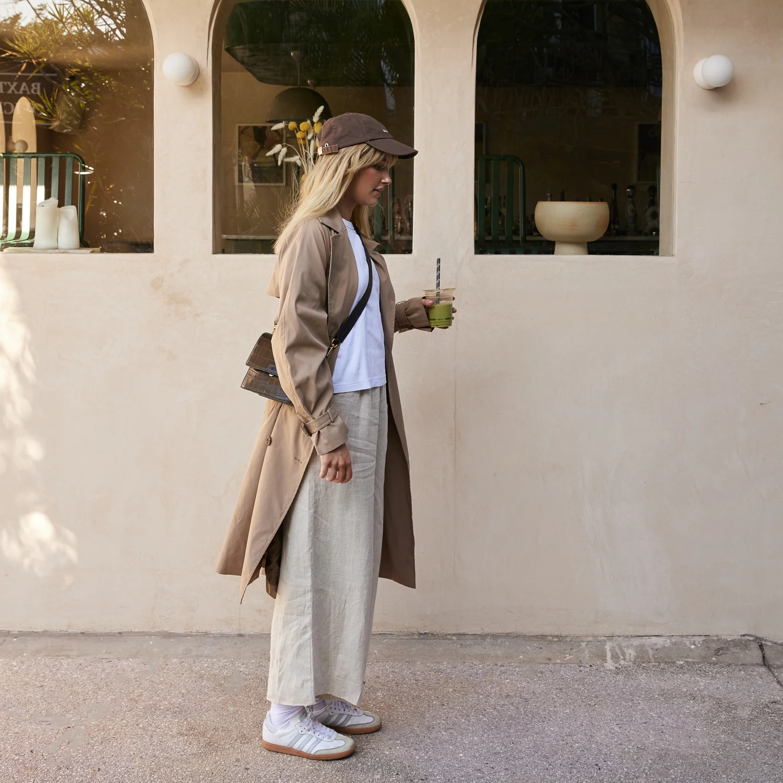 French Flax Linen Lounge Pant in Natural - Image 13