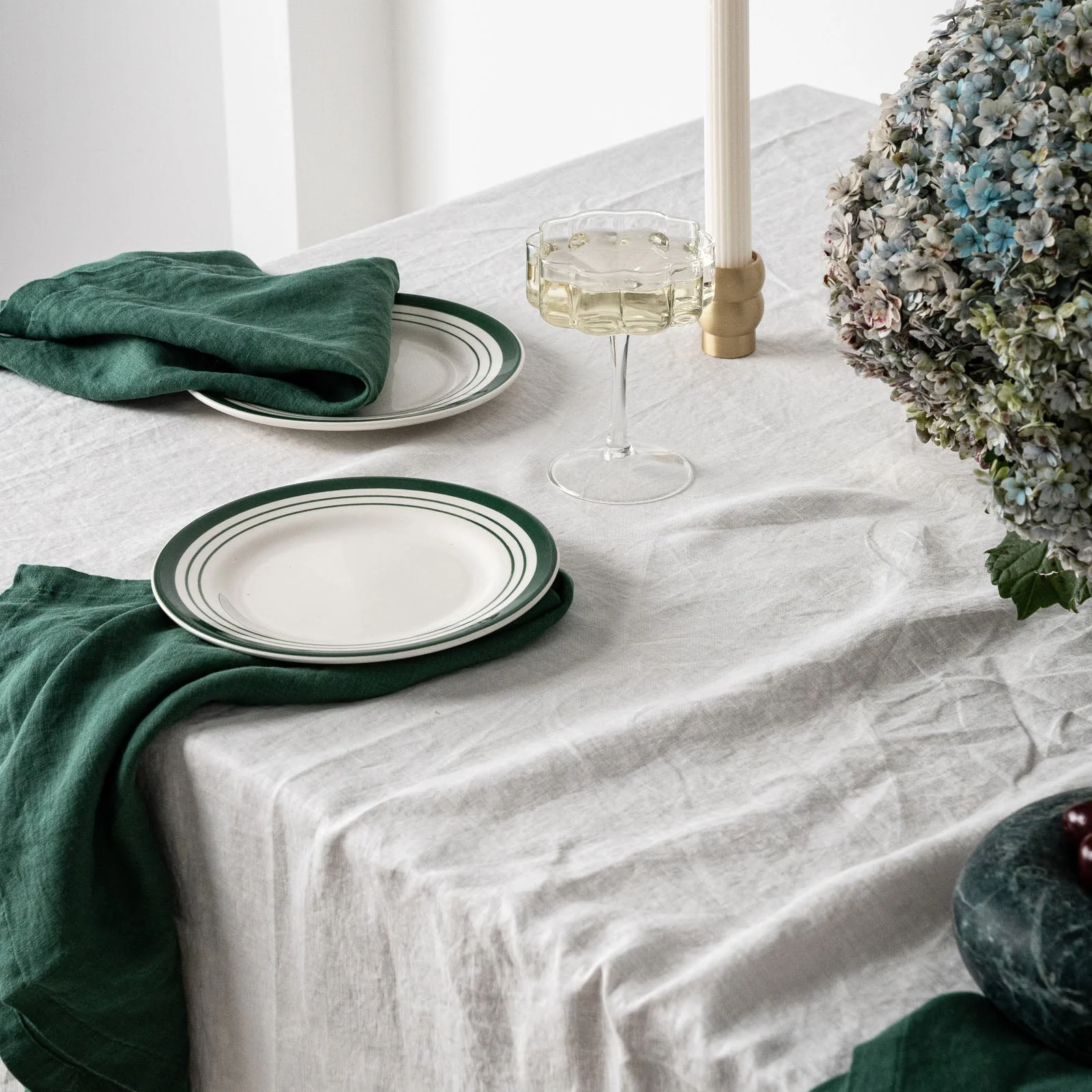 French Flax Linen Napkins (Set Of 4) in Jade - Image 3