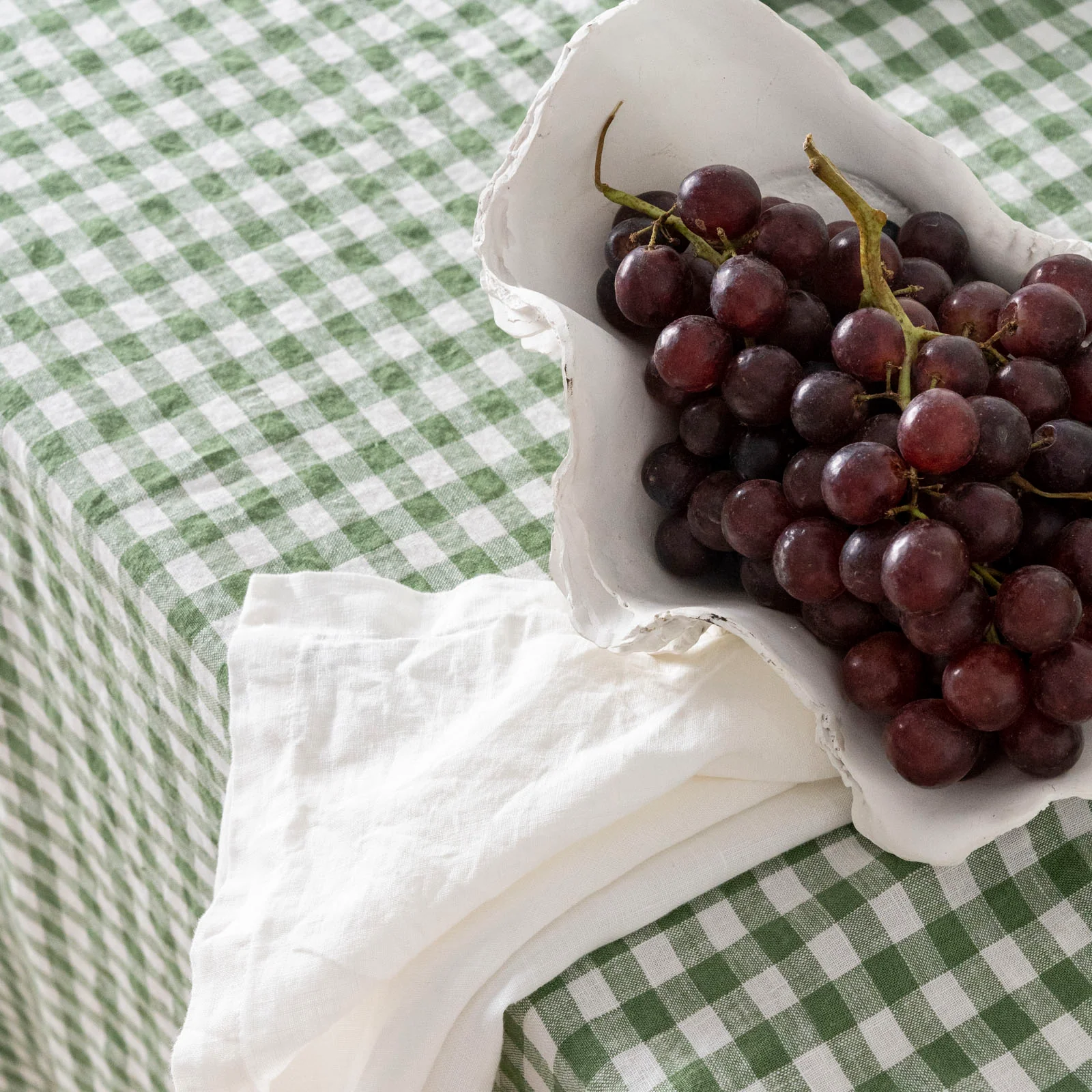 French Flax Linen Napkins (Set Of 4) in White - Image 3