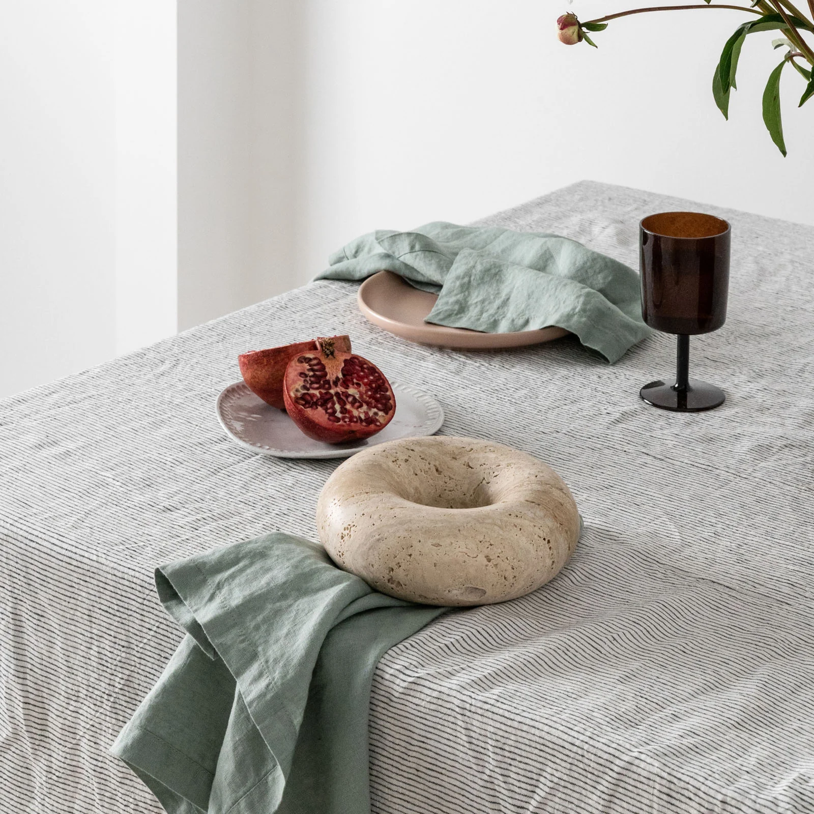 French Flax Linen Napkins (Set Of 4) in Sage - Image 4
