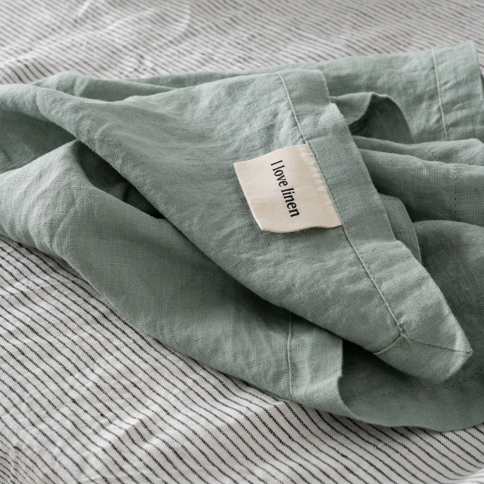 French Flax Linen Napkins (Set Of 4) in Sage - Image 8