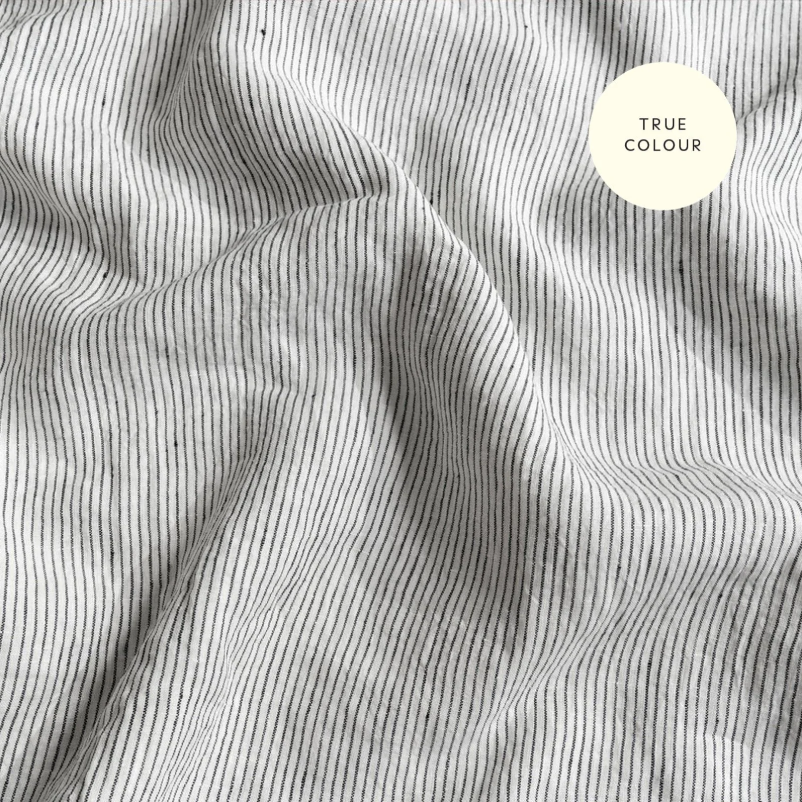 French Flax Linen Pillowcase Set in Pinstripe - Image 8