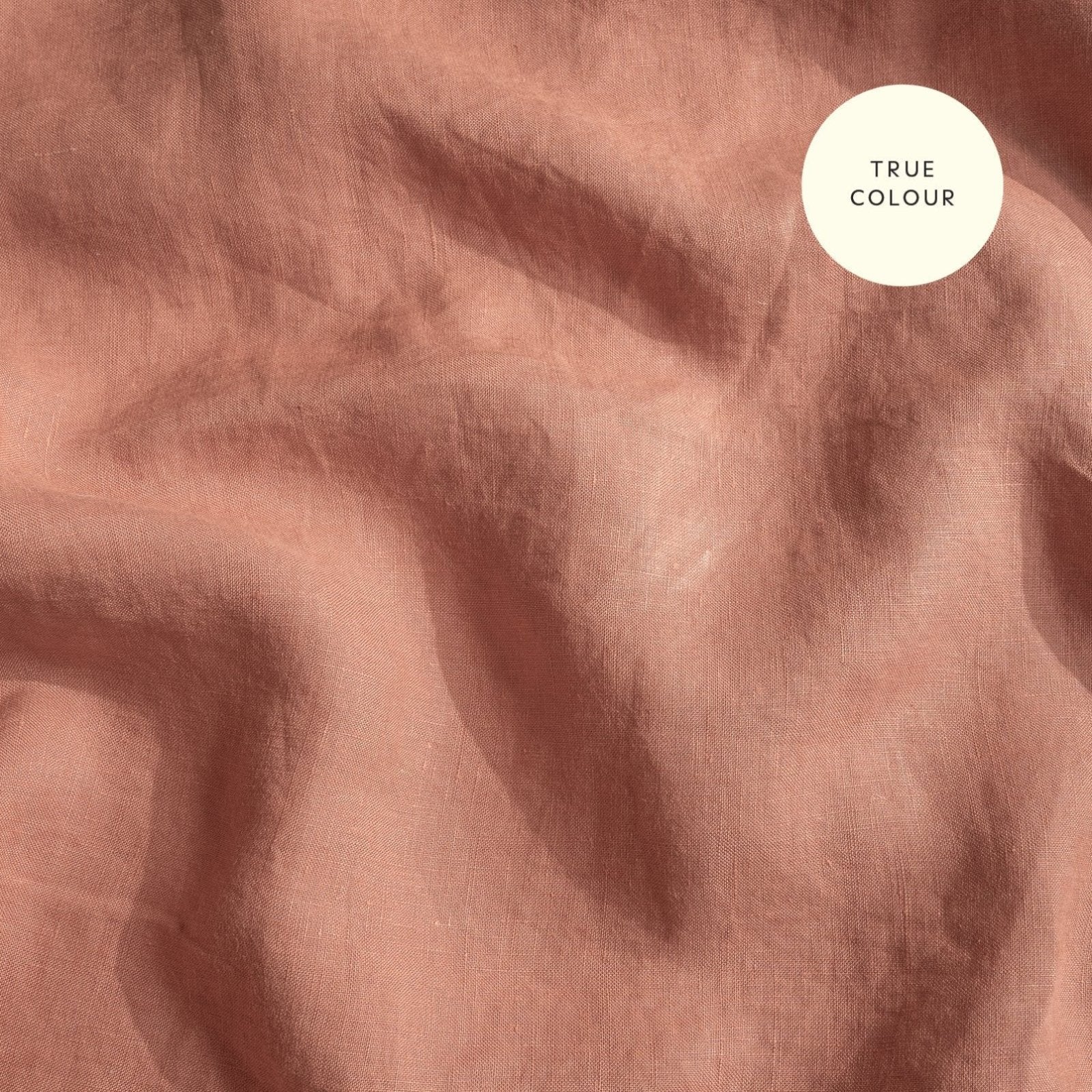 French Flax Linen Quilt Cover in Rosa - Image 15