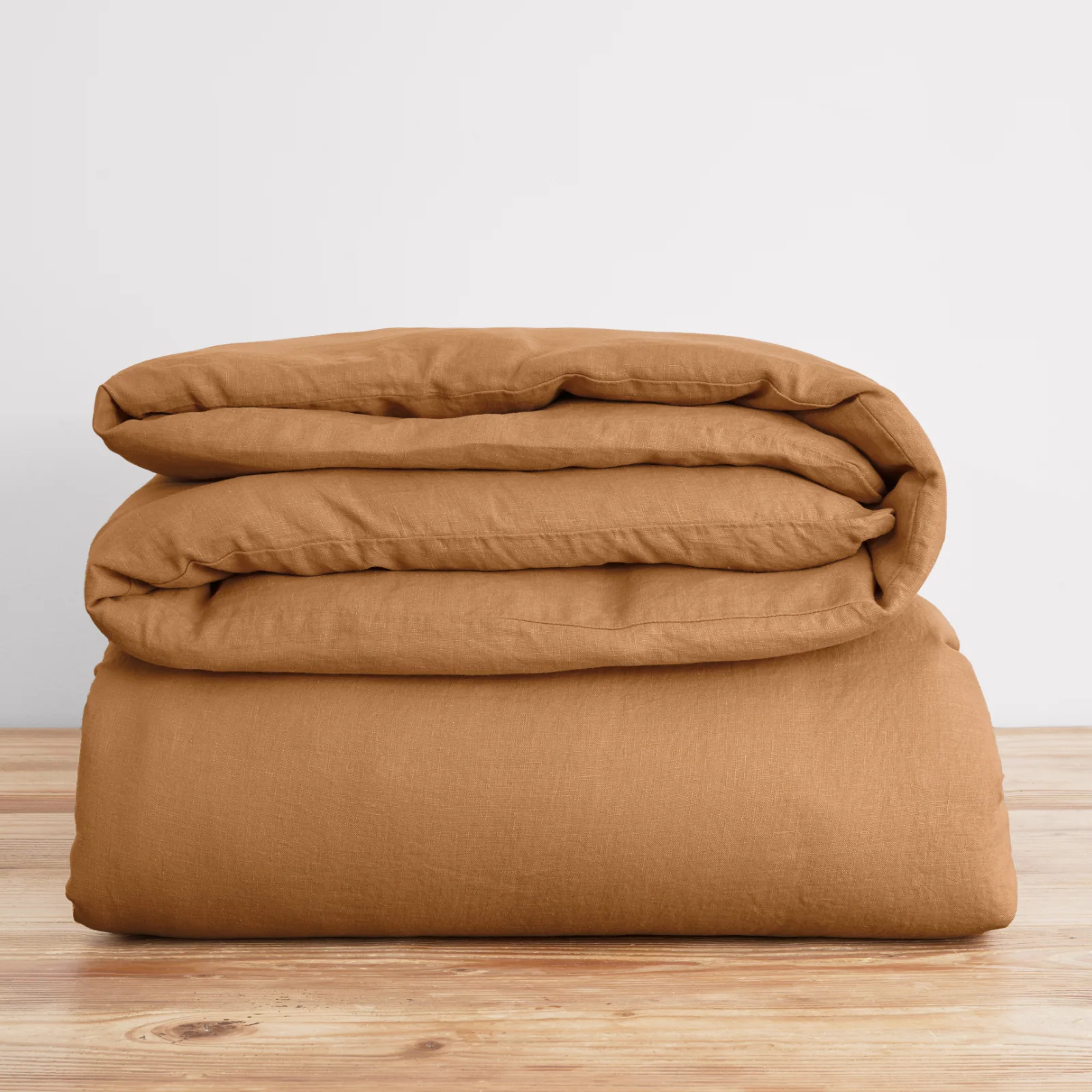 French Flax Linen Quilt Cover in Sandalwood