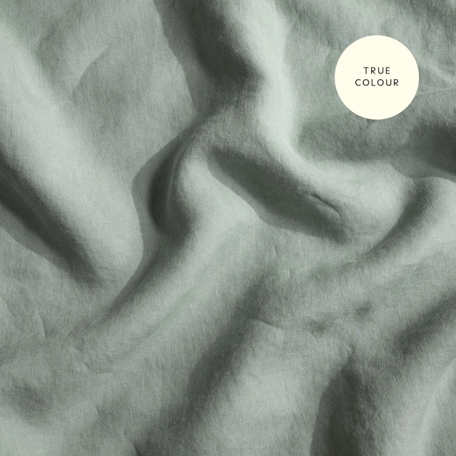 French Flax Linen Quilt Cover Set in Sage - Image 12