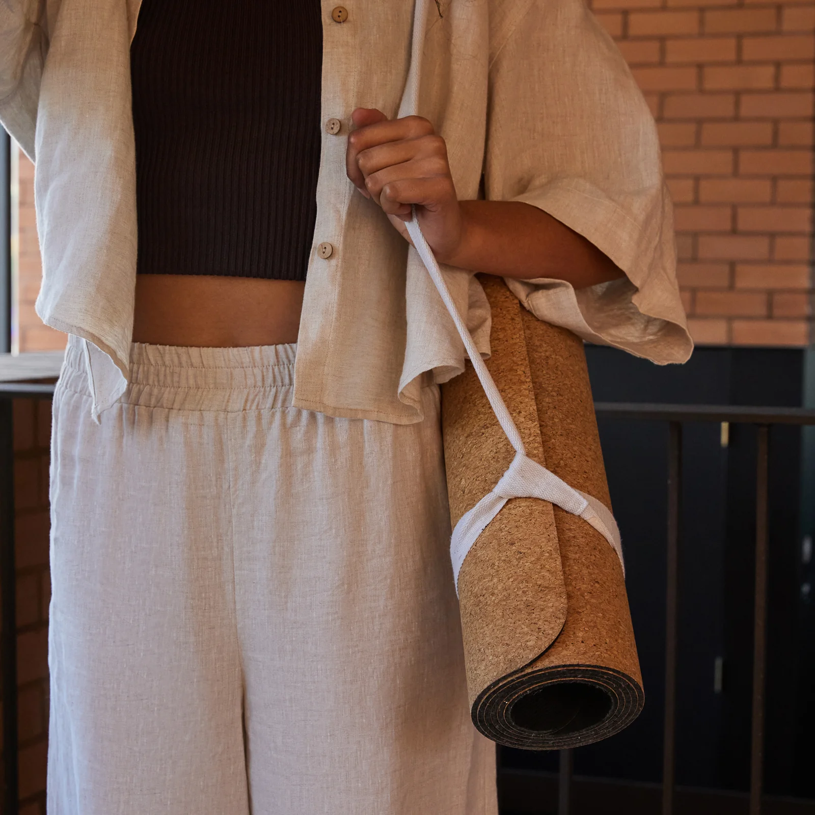 French Flax Linen Ruby Lounge Set in Natural - Image 12