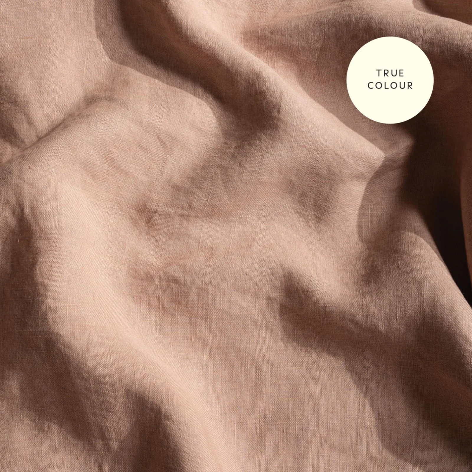 French Flax Linen Sheet Set in Clay - Image 12