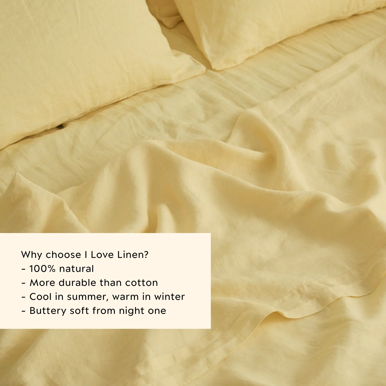 French Flax Linen Sheet Set in Daisy - Image 6