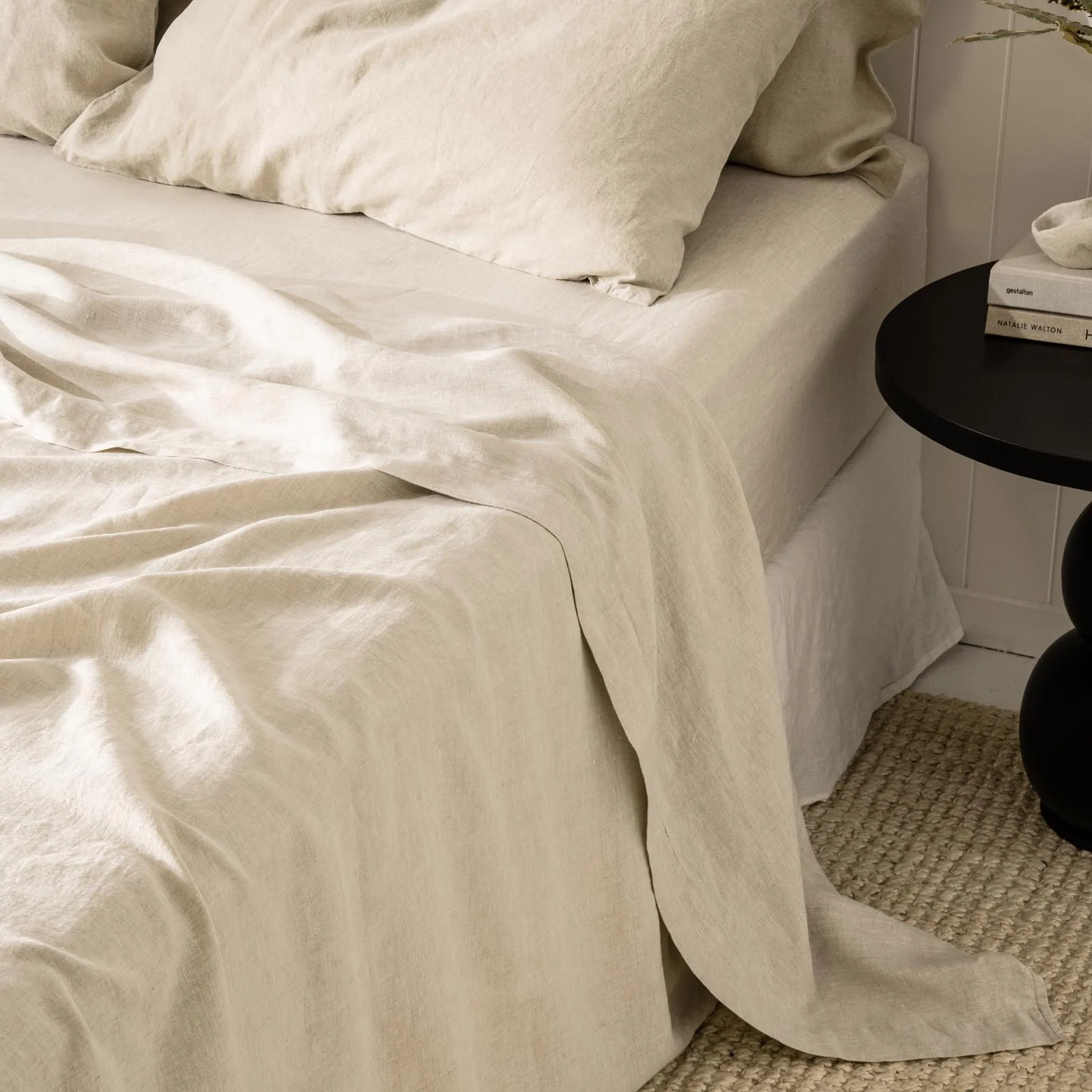 French Flax Linen Sheet Set in Natural - Image 6