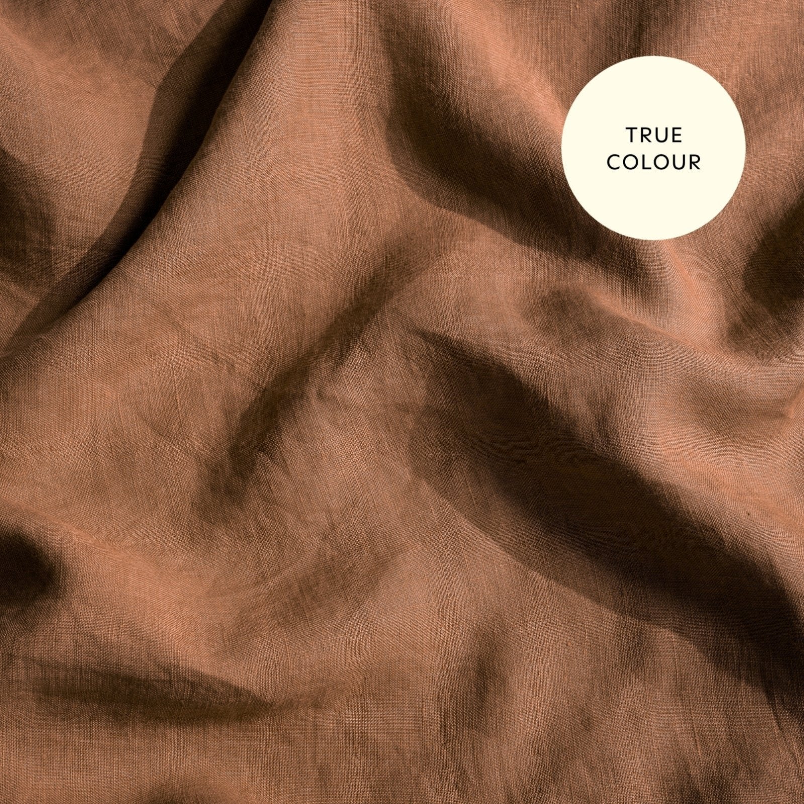 French Flax Linen Flat Sheet in Hazelnut - Image 11